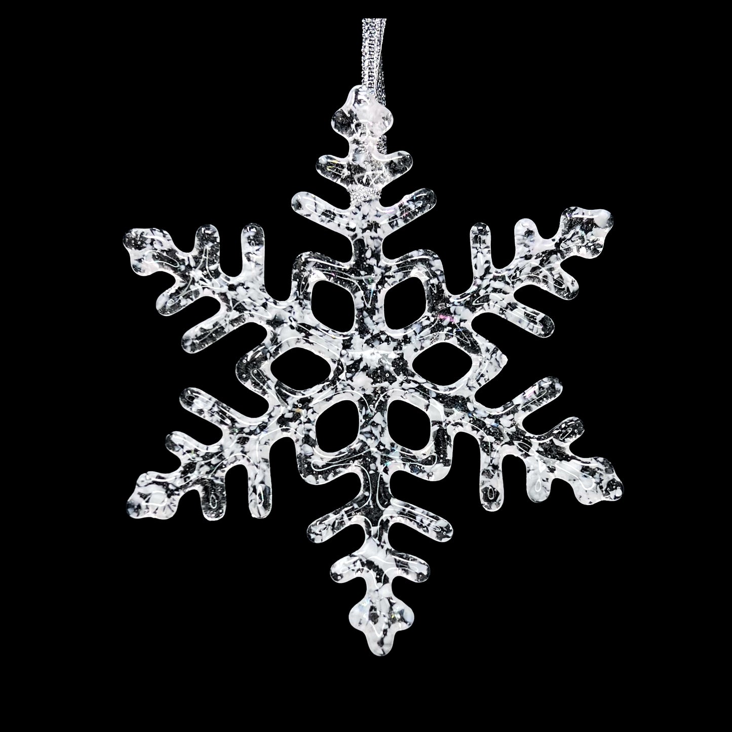Handmade Glass Snowflake - The Blizzard - by studioTica