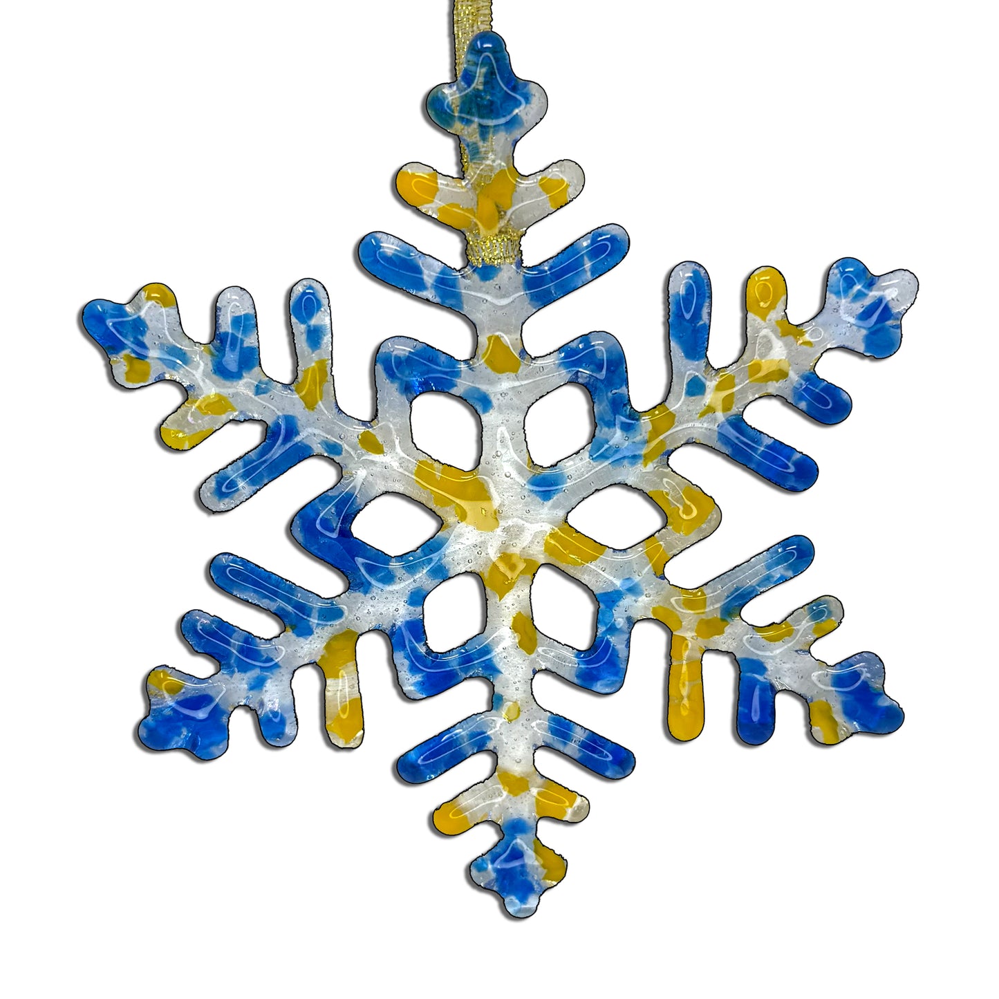 Handmade Glass Snowflake - The Wolverine - by studioTica