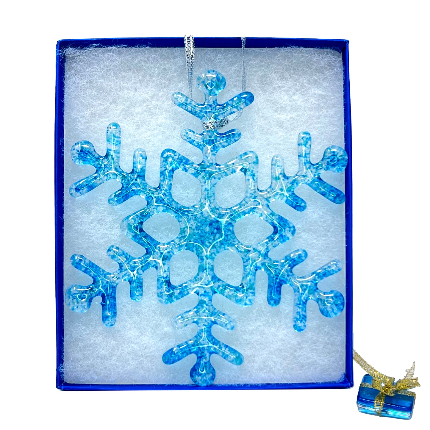 studioTica® Glass Snowflake - Caribbean Blue