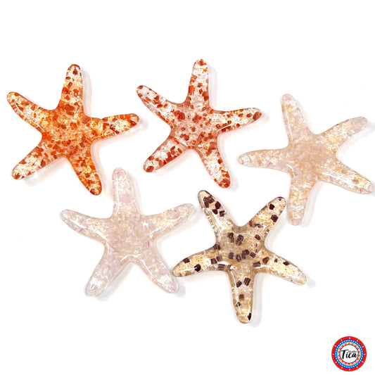 Handmade  Glass Starfish - Coral Collection by studioTica