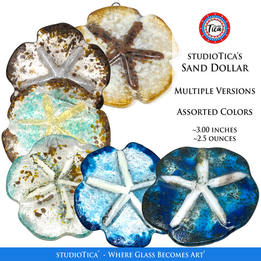 Handmade Glass Sand Dollar - Group 1 by studioTica