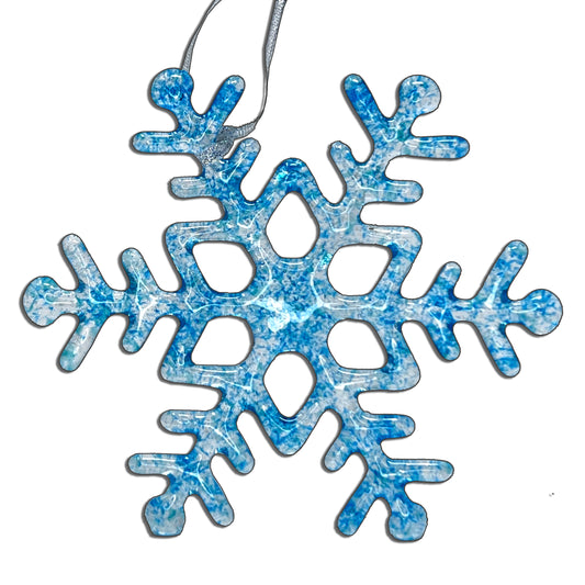 studioTica® Glass Snowflake - Caribbean Blue